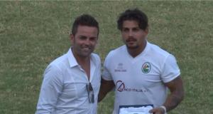 Il presidente Guido Presta e il bomber del Cerano Roberto Salzano